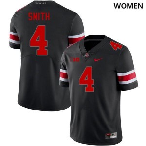 #4 Jeremiah Smith Ohio State Buckeyes College Womens Jersey - Blackout