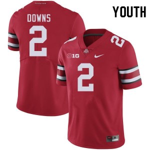 #2 Caleb Downs Ohio State Buckeyes Limited For Youth(Kids) Jersey - Red