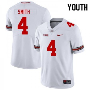 #4 Jeremiah Smith Ohio State Buckeyes Alumni Football Youth Jersey - White