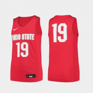 1 Ohio State Buckeyes Nike Team Replica Basketball Jersey - White